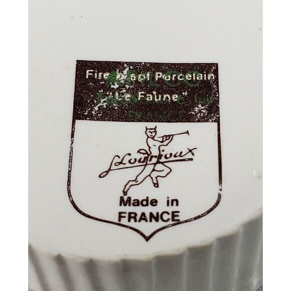 Louis Lourioux Le Faune Ramekin Dish "Chantoung" Fireproof Porcelain France - Picture 2 of 6